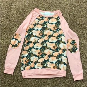 Long sleeved camo flower shirt